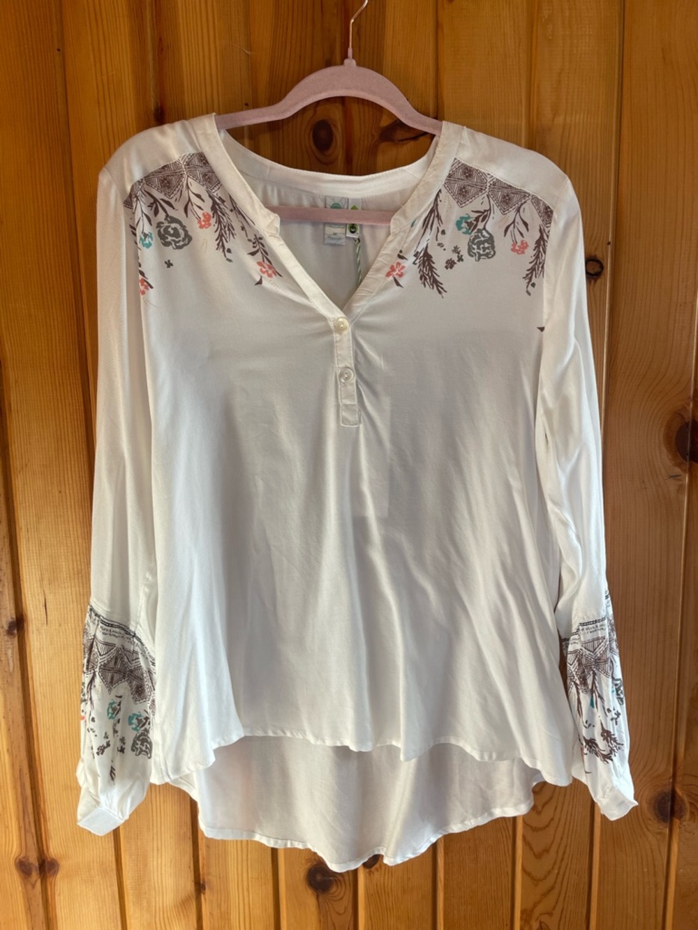 Aventura balloon sleeve Tencel top NWT